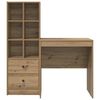 vidaXL Bureau met lade 2 pcs Artisan Eiken