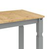 vidaXL Eettafel Corona 112x60x75 cm massief grenenhout grijs