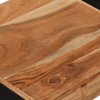 vidaXL 3-delige Tafeltjesset massief hout met sheesham afwerking