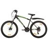 vidaXL Mountainbike 21 versnellingen 26 inch wielen 46 cm zwart