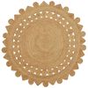 vidaXL Gebied Tapijt Naturel &Oslash; 240 cm Jute