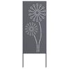vidaXL Tuin Privacy Screen Antraciet 50 x 140 cm Koudgewalst staal