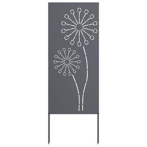 vidaXL Tuin Privacy Screen Antraciet 50 x 140 cm Koudgewalst staal