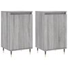 vidaXL Dressoirs 2 st 40x35x70 cm bewerkt hout grijs sonoma