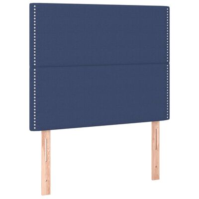 vidaXL Hoofdborden 2 st 90x5x78/88 cm stof blauw