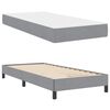 vidaXL Boxspringbed met matras Lichtgrijs 90 x 200 cm Stof