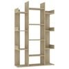 vidaXL Boekenkast 86x25,5x140 cm bewerkt hout sonoma eikenkleurig