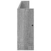 vidaXL Tijdschrift Rek Grijs Sonoma 100 x 12 x 30 cm Bewerkt hout