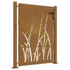 vidaXL Poort 100x150 cm grasontwerp cortenstaal