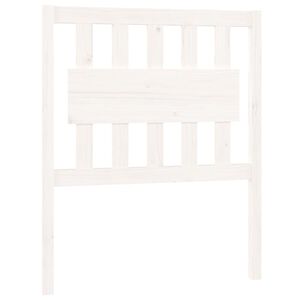 vidaXL Hoofdbord 80,5x4x100 cm massief grenenhout wit