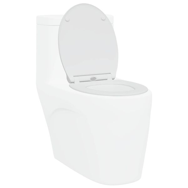vidaXL Toiletzitting Wit 47 x 37,5 x 3,8 cm Duroplast