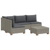 vidaXL 5 st Rieten Loungeset met Kussens GENDT Natuurlijk rattan