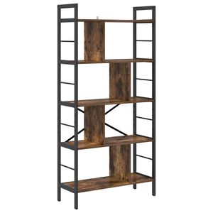 vidaXL Boekenkast 9-laags 75 x 30 x 156 cm Bewerkt hout Gerookt eiken