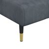 vidaXL Chaise longue fluweel donkergrijs