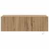 vidaXL TV Wandkast Artisan Eiken 100 x 35 x 31 cm Bewerkt hout