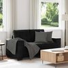 vidaXL Loveseat bank 160x77x82 cm fluweel zwart