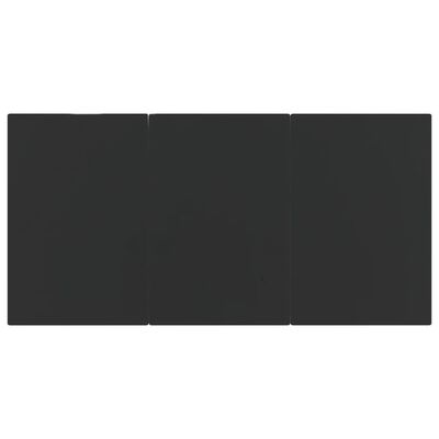 vidaXL 7-delige Tuinset met kussens poly rattan zwart
