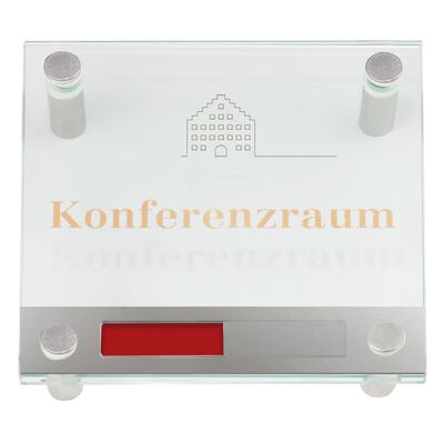 MOEDEL Schuifbord vrij/bezet met 4 gaten 15x15x2,5 cm