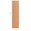 vidaXL Tapijtloper 100x450 cm BCF beige
