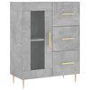 vidaXL Dressoir 69,5x34x90 cm bewerkt hout betongrijs