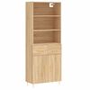 vidaXL Hoge kast 69,5x34x180 cm bewerkt hout sonoma eikenkleurig
