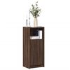 vidaXL Dressoir met LED 42,5x34x100 cm bewerkt hout bruin eikenkleur