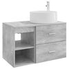 vidaXL Badkamermeubelset 2 pcs Betongrijs Bewerkt hout