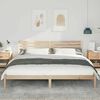 vidaXL Bedframe met hoofdeinde Bruin 180 x 210 cm Massief grenenhout