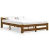 vidaXL Bedframe massief grenenhout honingbruin 140x200 cm