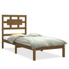 vidaXL Bedframe massief hout honingbruin 75x190 cm