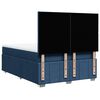 vidaXL Boxspring met matras stof blauw 140x200 cm