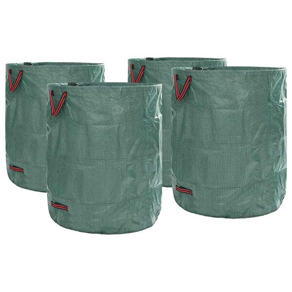 vidaXL Tuinafvalzakken 4 pcs Groen 79 x 79 x 99,5 cm Polypropyleen