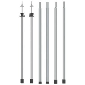 vidaXL Luifelstokken 2 st telescopisch 102-260 cm aluminium
