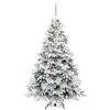 vidaXL Kunstkerstboom met 300 LED met standaard Wit 180 cm PE en PVC