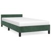 vidaXL Bedframe zonder matras 100x200 cm fluweel donkergroen