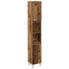 vidaXL Badkamermeubelset met plank 3 pcs Oud Hout Bewerkt hout