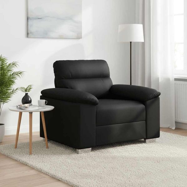 vidaXL Fauteuil 100x81x84 cm kunstleer zwart