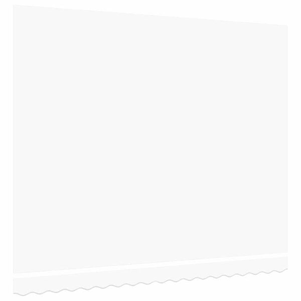 vidaXL Vervangingsdoek voor zonnescherm Wit 400 × 350 cm Canvas