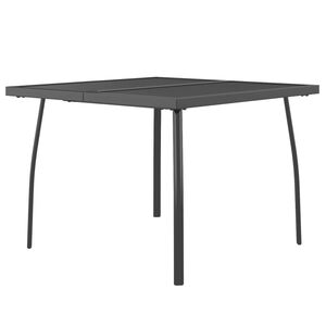 vidaXL Tuintafel 100x100x72 cm staalgaas antracietkleurig