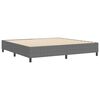 vidaXL Platform bedframe Lichtgrijs 200 x 200 cm Katoen Stof