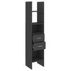 vidaXL Boekenkast 40x35x180 cm bewerkt hout grijs