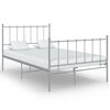 vidaXL Bedframe metaal grijs 120x200 cm