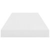 vidaXL Wandschap zwevend 60x23,5x3,8 cm MDF hoogglans wit