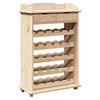 vidaXL Wijnrek Naturel 58 x 28 x 90 cm Massief grenenhout