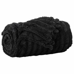 vidaXL plaid Zwart 200 x 150 cm 0.8 kg Fleece