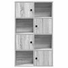 vidaXL Boekenkast 60x24x101,5 cm bewerkt hout grijs sonoma eikenkleur