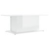 vidaXL Salontafel 102x55,5x40 cm bewerkt hout hoogglans wit