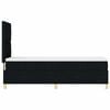 vidaXL LED Box Spring Bed met matras Zwart 80 x 200 cm Stof