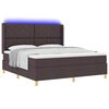 vidaXL Boxspringbed met matras met hoofdeinde Bruin 180 x 200 cm Stof