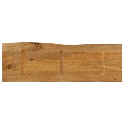 vidaXL Tafelblad met natuurlijke rand 140x40x2,5 cm massief mangohout